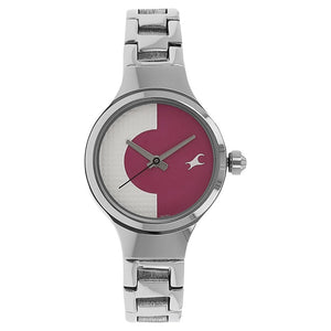 Fastrack Quartz Analog Bicolour Dial Metal Strap Watch for Girls
