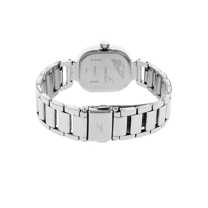 Fastrack Motorheads Quartz Analog Grey Dial Stainless Steel Strap Watch for Girls