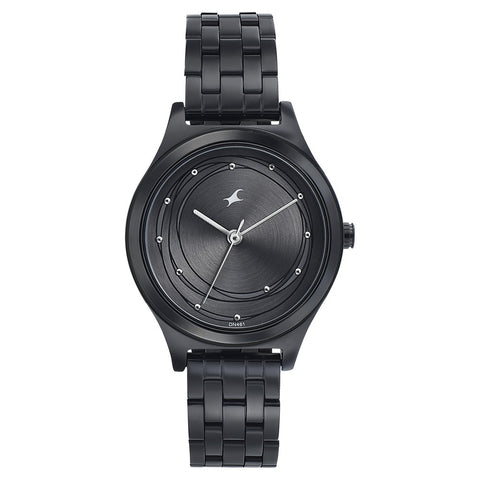 Fastrack Style Up Grey Dial Stainless Steel Strap Watch for Girls