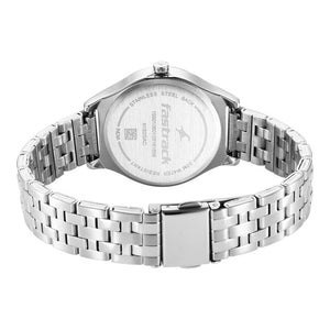 Fastrack Stunners Blue Dial Metal Strap Watch for Girls