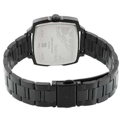 Fastrack Loopholes Quartz Analog with Date Pink Dial Stainless Steel Strap Watch for Girls