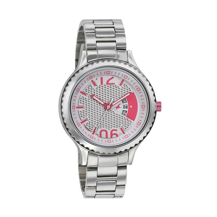 Fastrack Loopholes White Dial Analog Watch for Women 6168SM02