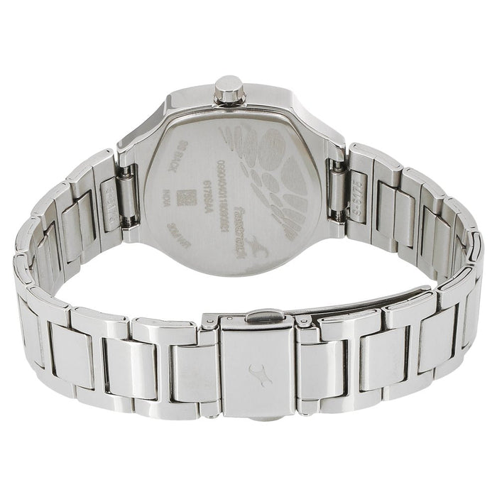 Fastrack Varsity Quartz Analog Black Dial Stainless Steel Strap Watch for Girls
