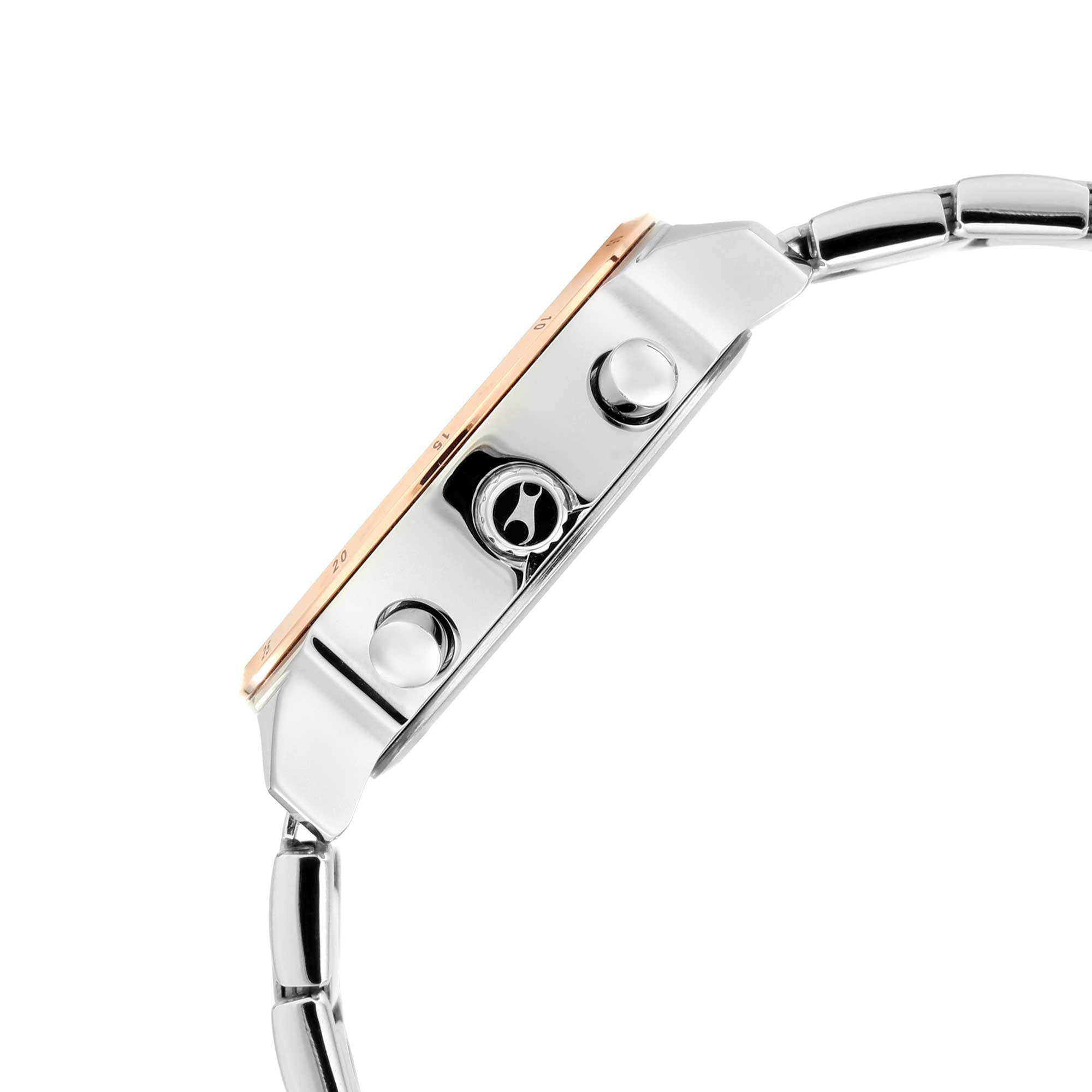 Fastrack All Nighters Quartz Analog White Dial Stainless Steel Strap Watch for Girls
