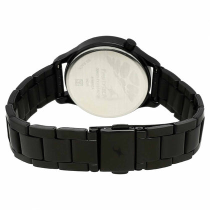 Fastrack Road Trip Quartz Analog Bicolour Dial Stainless Steel Strap Watch for Girls