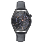 Fastrack Space Rover Quartz Analog Black Dial Leather Strap Watch for Girls