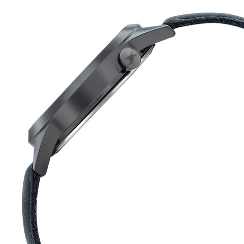 Fastrack Space Rover Quartz Analog Black Dial Leather Strap Watch for Girls