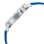 Fastrack Space Rover Quartz Analog with Date Silver Dial Leather Strap Watch for Girls