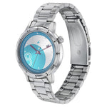 Fastrack Space Rover Quartz Analog with Date Blue Dial Stainless Steel Strap Watch for Girls