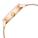 Fastrack Fleek Quartz Analog Rose Gold Dial Stainless Steel Strap Watch For Girls