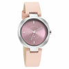 Fastrack Stunners Quartz Analog Pink Dial Leather Strap Watch for Girls