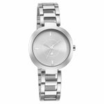 Fastrack Stunners Quartz Analog Silver Dial Metal Strap Watch for Girls