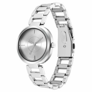 Fastrack Stunners Quartz Analog Silver Dial Metal Strap Watch for Girls