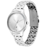 Fastrack Stunners Quartz Analog Silver Dial Metal Strap Watch for Girls