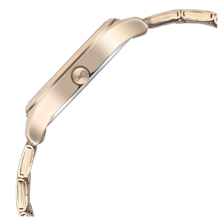 Fastrack Stunners Quartz Analog Rose gold Dial Metal Strap Watch for Girls