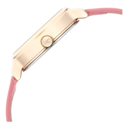 Fastrack Uptown Retreat Quartz Analog Multicoloured Dial Leather Strap Watch for Girls