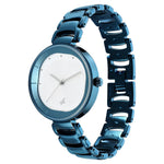 Fastrack Style Up Quartz Analog Silver Dial Metal Strap Watch for Girls