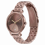 Fastrack Stunners Quartz Analog Brown Dial Stainless Steel Strap Watch for Girls
