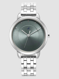 Fastrack Stunners Quartz Analog Blue Dial Metal Strap Watch for Girls 6282SM02