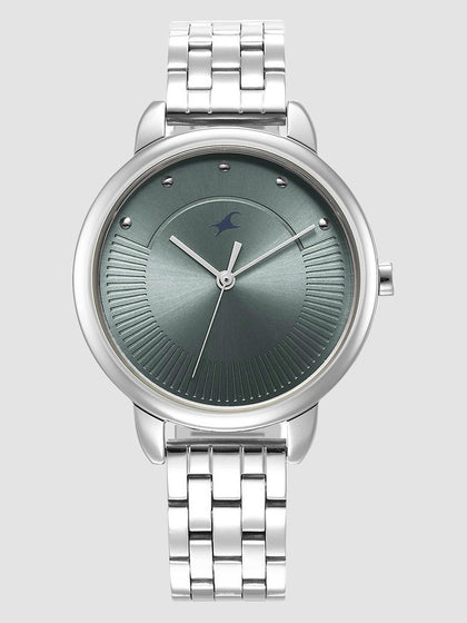 Fastrack Stunners Quartz Analog Blue Dial Metal Strap Watch for Girls 6282SM02