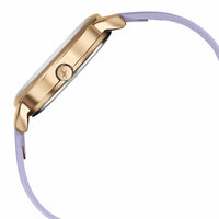 Fastrack Stunners Quartz Multifunction Purple Dial Leather Strap Watch for Girls