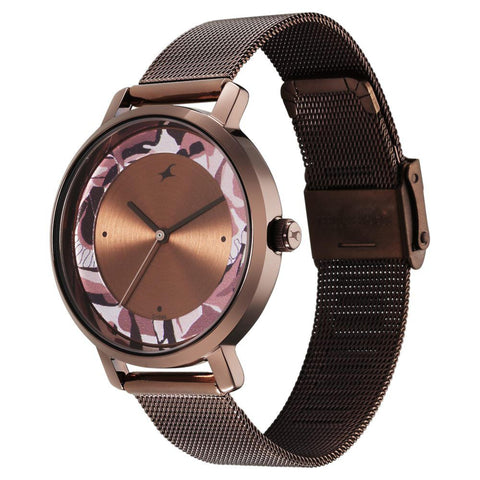 Fastrack Urban Camo Brown Dial Watch for Girls