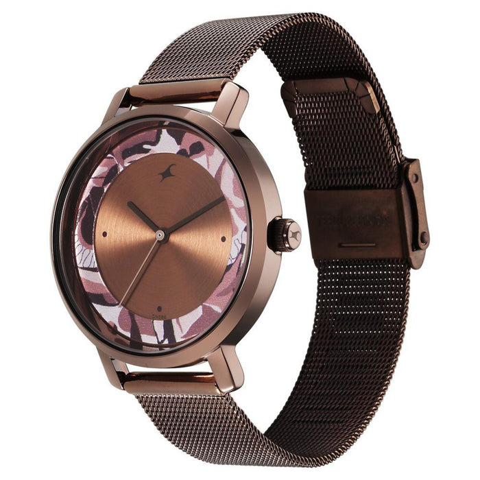 Fastrack Urban Camo Brown Dial Watch for Girls