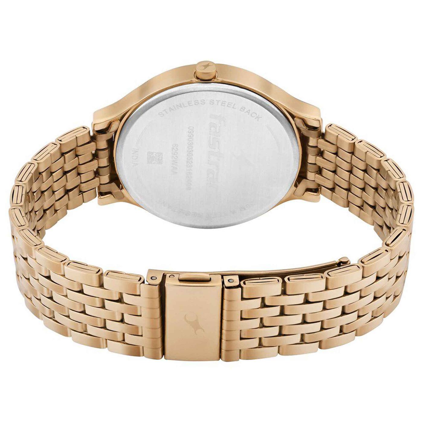 Fastrack Crush Quartz Analog Silver Dial Stainless Steel Strap Watch for Girls