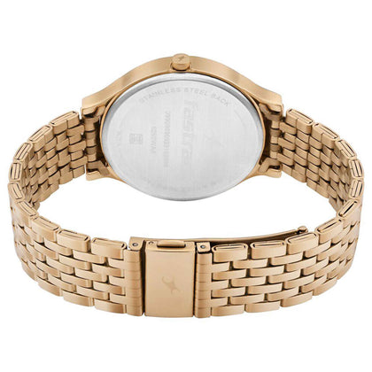 Fastrack Crush Quartz Analog Silver Dial Stainless Steel Strap Watch for Girls