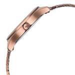 Fastrack Stunners Quartz Analog Brown Dial Brown Metal Strap Watch For Girls