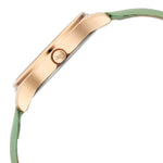 Fastrack Stunners Quartz Analog Green Dial Green Leather Strap Watch For Girls