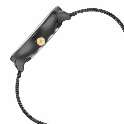 Fastrack Stunners Quartz Analog Black Dial Stainless Steel Strap Watch for Girls