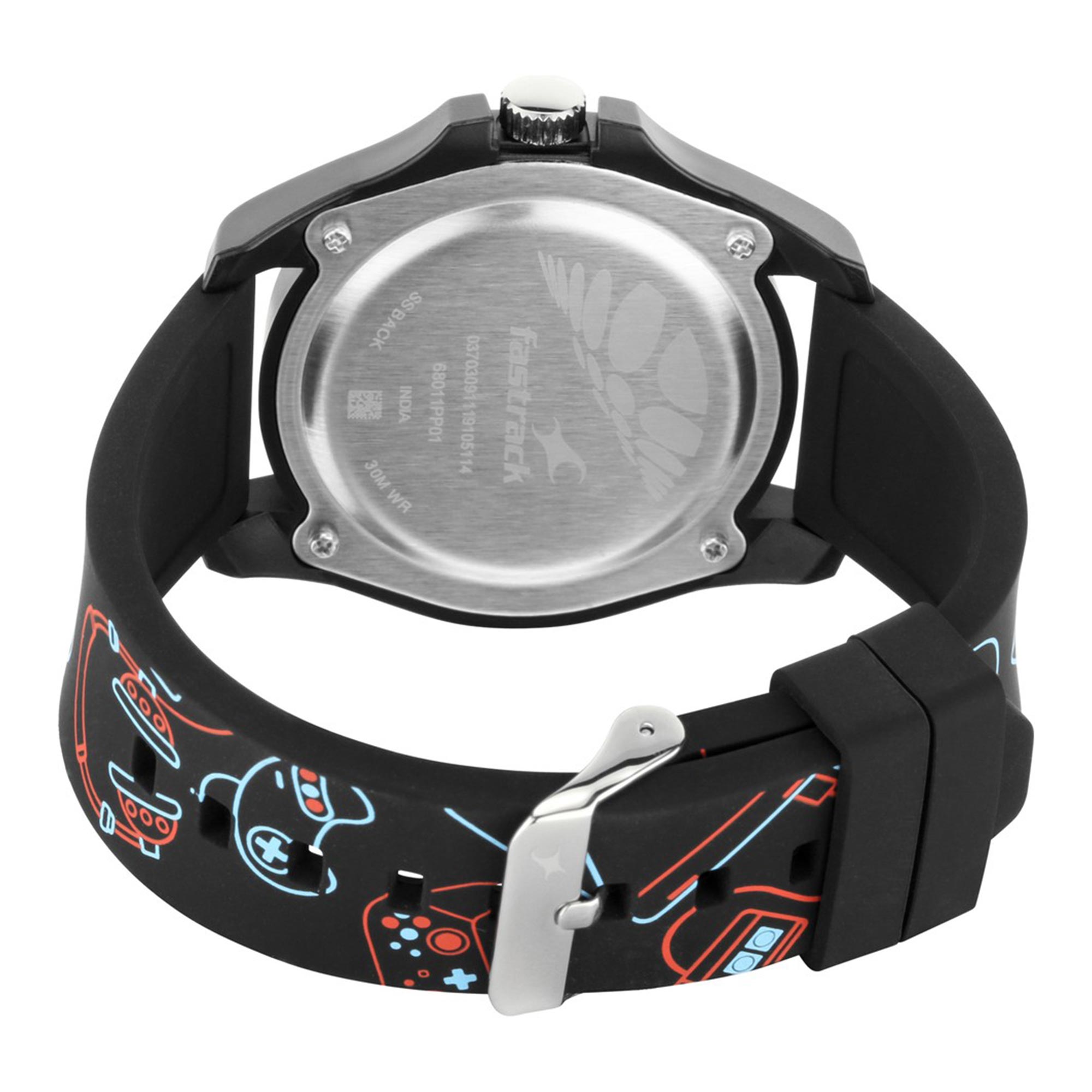 Fastrack Arcade Quartz Analog White Dial Silicone Strap Unisex Watch