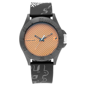 Fastrack Hashtag Quartz Analog Orange Dial Silicone Strap Unisex Watch