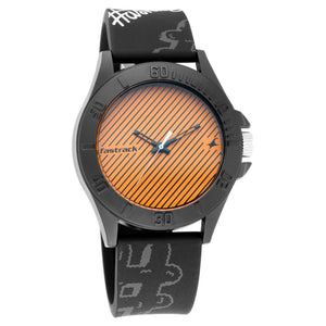 Fastrack Hashtag Quartz Analog Orange Dial Silicone Strap Unisex Watch