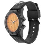 Fastrack Hashtag Quartz Analog Orange Dial Silicone Strap Unisex Watch