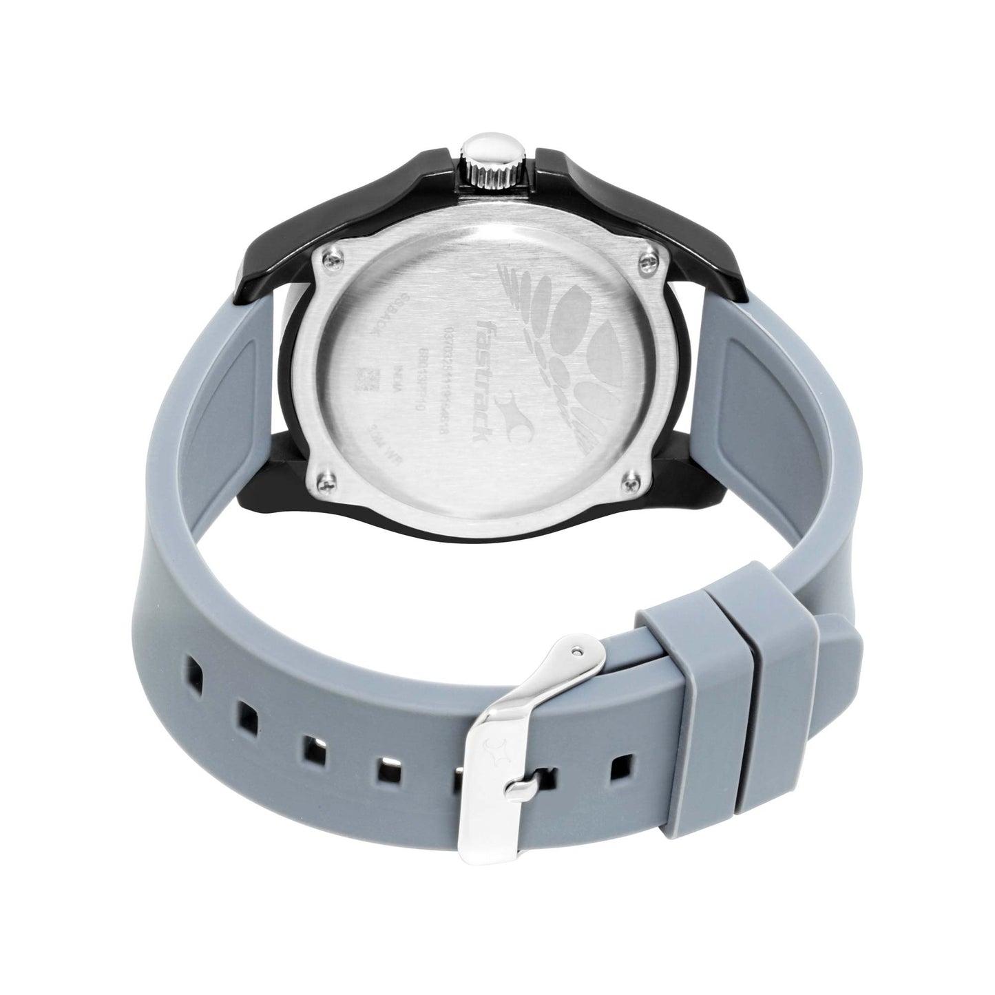 Fastrack Fastfit Quartz Analog Grey Dial Silicone Strap Unisex Watch