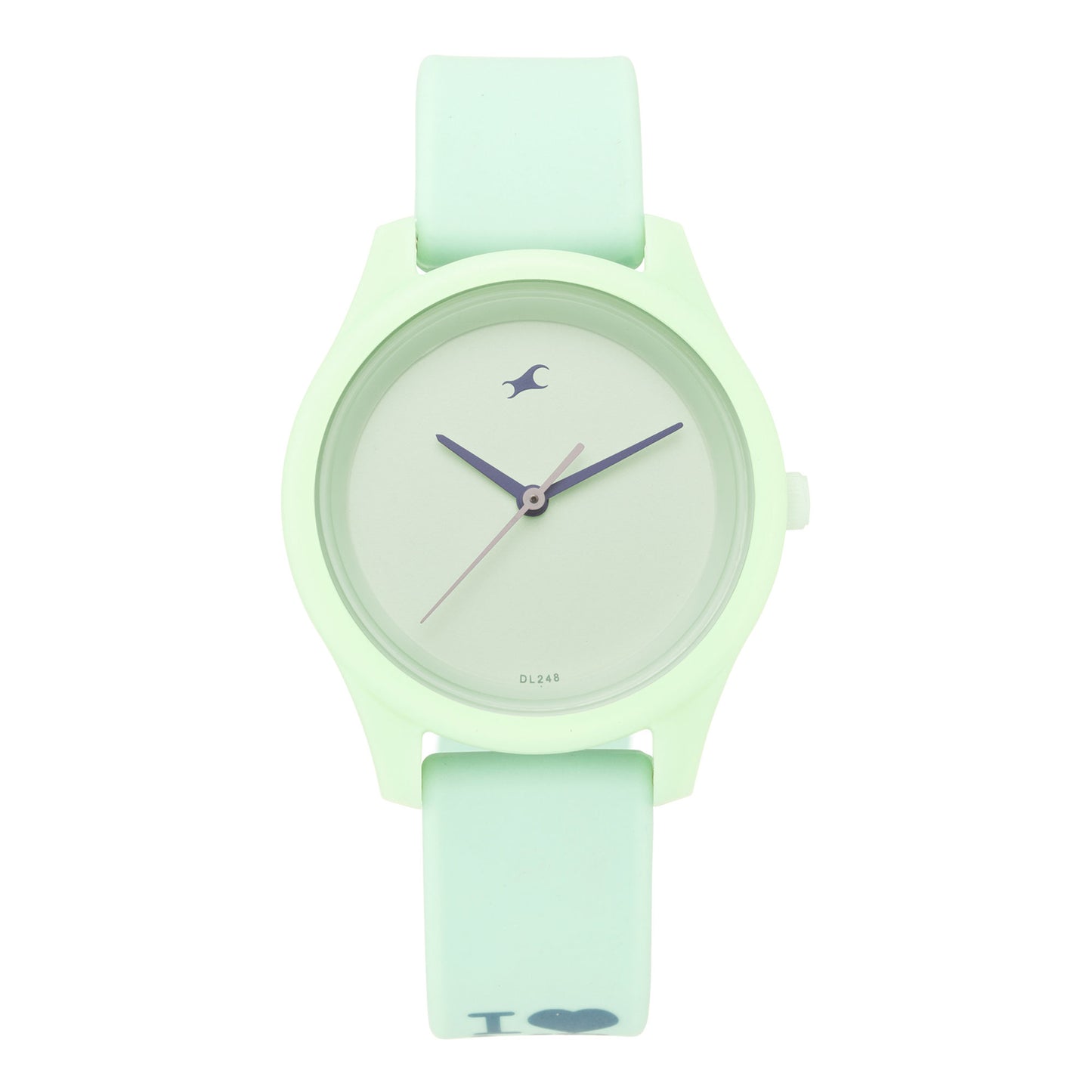 Fastrack Green Dial Silicone Strap Analog Watch for Women
