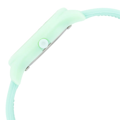 Fastrack Green Dial Silicone Strap Analog Watch for Women