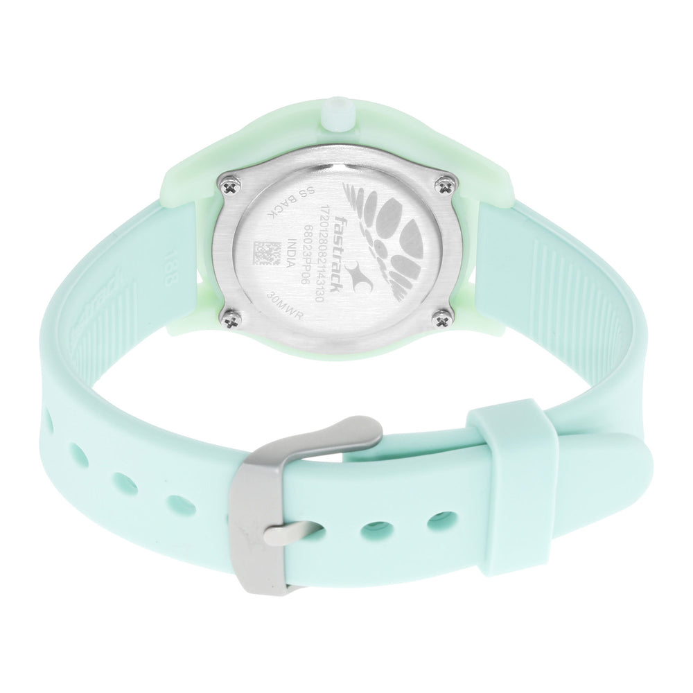 Fastrack Green Dial Silicone Strap Analog Watch for Women