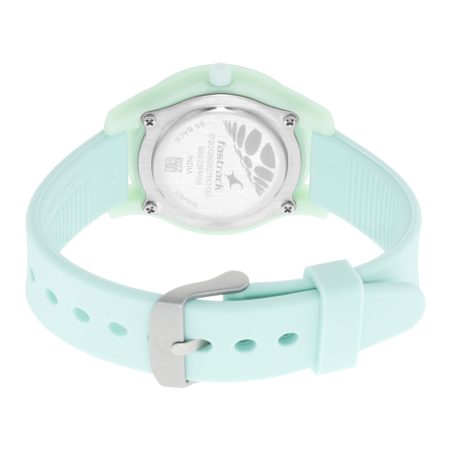Fastrack Green Dial Silicone Strap Analog Watch for Women