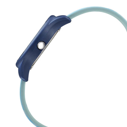 Fastrack Blue Dial Silicone Strap Analog Watch for Women