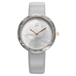 Fastrack Younique Quartz Analog Mother Of Pearl Dial LeatherStrap Watch For Girls