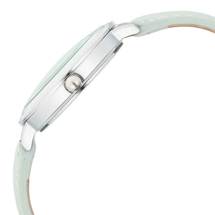 Fastrack Stunners Green Dial Leather Strap Analog Watch for Women
