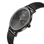 Sonata Quartz Analog with Date Grey Dial Stainless Steel Strap Watch for Men