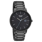 Sleek Black Dial Alog Watch