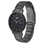 Sleek Black Dial Alog Watch
