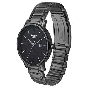 Sleek Black Dial Alog Watch