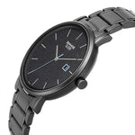 Sleek Black Dial Alog Watch
