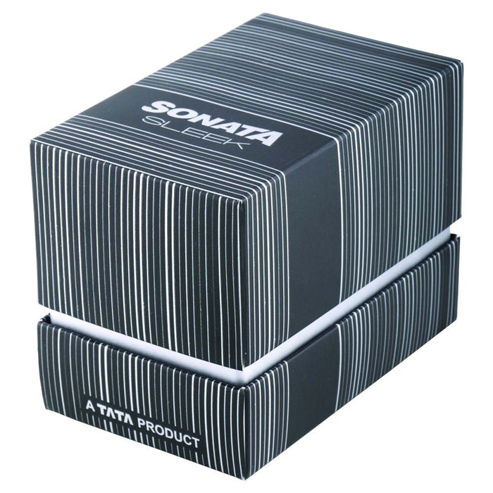 Sleek Black Dial Alog Watch